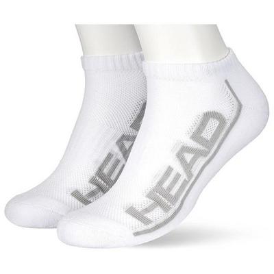 Head Short Performance Sneaker Socks (2 Pairs) - White/Grey - main image