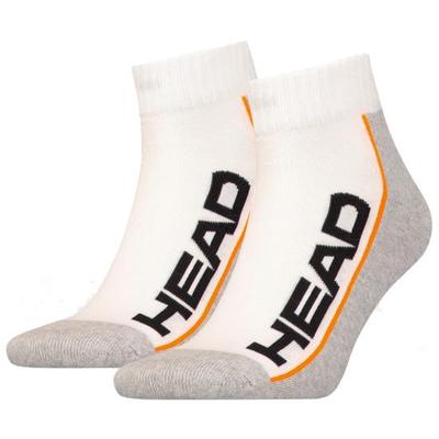 Head Short Performance Sneaker Socks (2 Pairs) - White/Grey - main image
