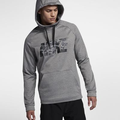 Nike Mens Therma Training Hoodie - Carbon Heather - main image