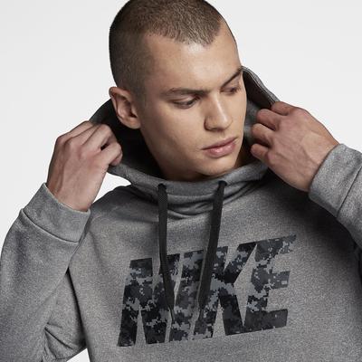 Nike Mens Therma Training Hoodie - Carbon Heather - main image