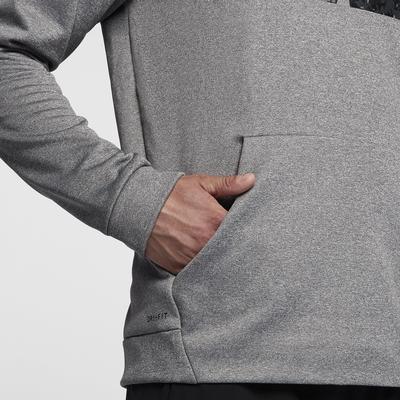 Nike Mens Therma Training Hoodie - Carbon Heather - main image