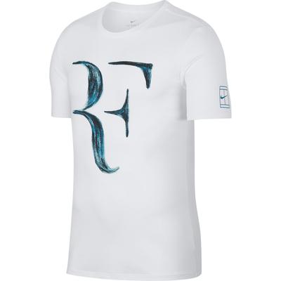 Nike Mens RF T-Shirt - White/Neo Turquoise - main image