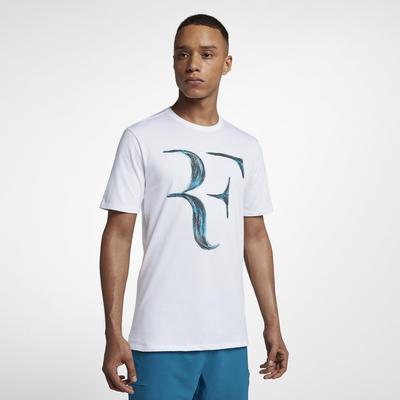 Nike Mens RF T-Shirt - White/Neo Turquoise - main image