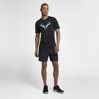 Nike Mens Dry Rafa T-Shirt - Black/Lagoon Pulse - main image