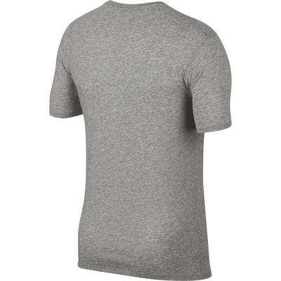 Nike Mens Dry Rafa T-Shirt - Grey Heather/Laser Orange