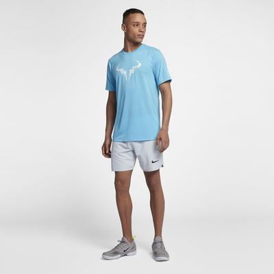 Nike Mens Dry Rafa T-Shirt - Lagoon Pulse/White - main image