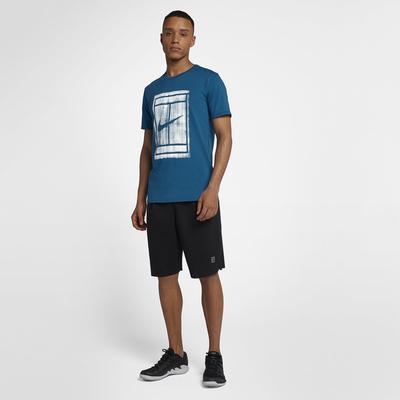 Nike Mens Court Graphic T-Shirt - Green Abyss/White - main image