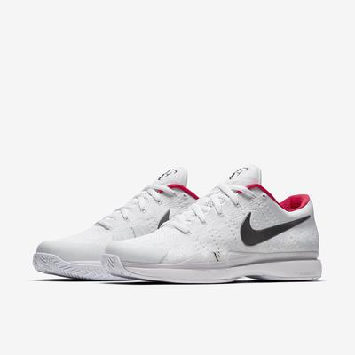 Nike Mens Zoom Vapor 9.5 RF Flyknit QS Tennis Shoes - White