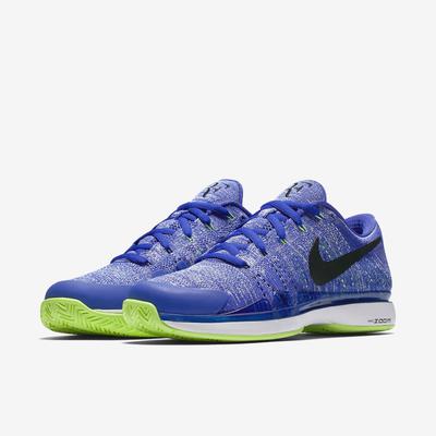 Nike Mens Zoom Vapor 9.5 RF Flyknit QS Tennis Shoes - Blue/Green - main image