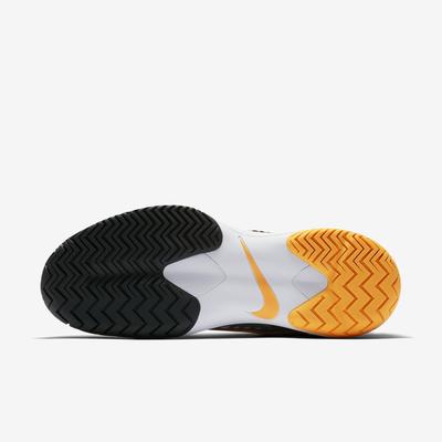 Nike Mens Zoom Cage 3 Tennis Shoes - Cool Grey/Laser Orange