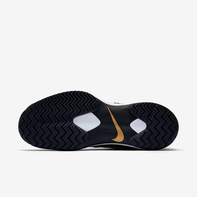 Nike Mens Zoom Cage 3 Tennis Shoes - Black/Metallic Gold - main image