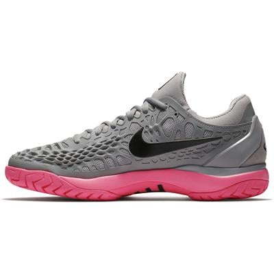 Nike Mens Air Zoom Cage 3 Rafa Tennis Shoes - Grey/Sunset Pulse - main image