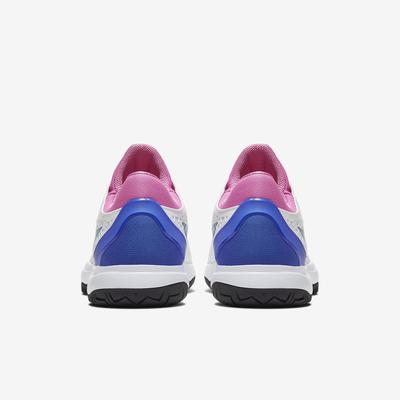 Nike Mens Zoom Cage 3 Tennis Shoes - White/Rose/Blue