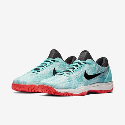 Nike Mens Zoom Cage 3 Tennis Shoes - Aurora/Teal Tint/Phantom/Black - main image