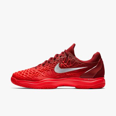 Nike Mens Zoom Cage 3 Tennis Shoes - Team Red/Siren Red - Tennisnuts.com