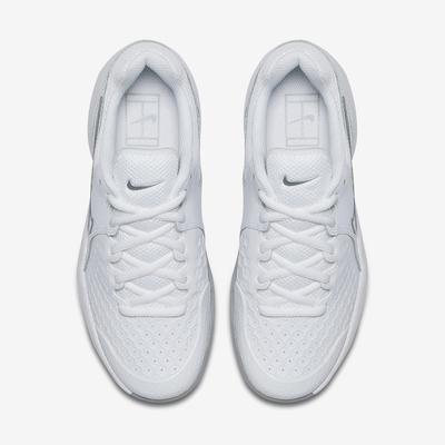 Nike Womens Air Zoom Resistance Tennis Shoes - White/Metallic Silver - main image