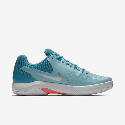 Nike Womens Air Zoom Resistance Tennis Shoes - Bleached Aqua/Neo ...