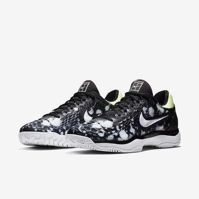 Nike Mens Zoom Cage 3 Premium Tennis Shoes - Black/Volt/White - main image