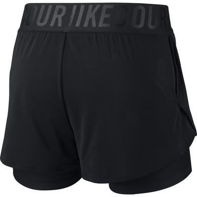 Nike Womens Dri-FIT Ace Tennis Shorts - Black - main image