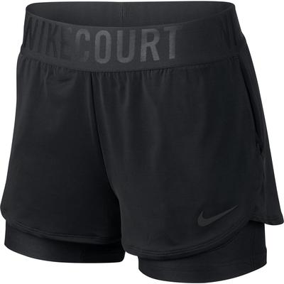 Nike Womens Dri-FIT Ace Tennis Shorts - Black - main image