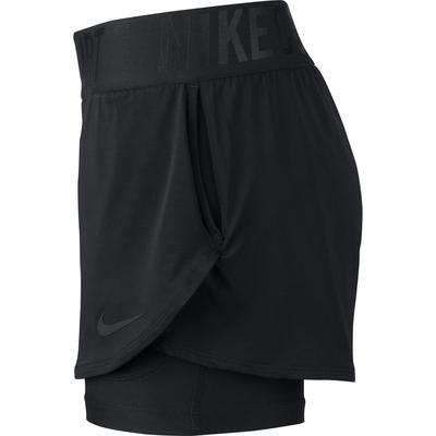 Nike Womens Dri-FIT Ace Tennis Shorts - Black - main image