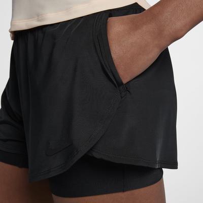 Nike Womens Dri-FIT Ace Tennis Shorts - Black - main image