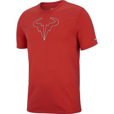 Nike Mens Dry Rafa T-Shirt - Habanero Red/Black - main image