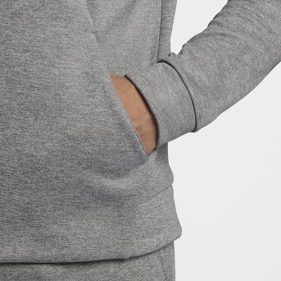 Nike Mens Therma Full Zip Hoodie - Dark Grey/Black - main image