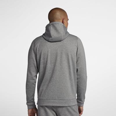 Nike Mens Therma Full Zip Hoodie - Dark Grey/Black - main image