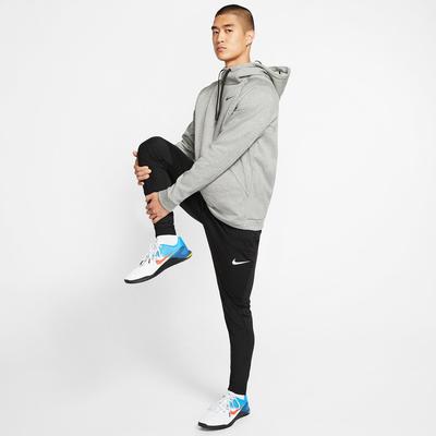 Nike Mens Dry Training Hoodie - Dark Grey Heather/Black
