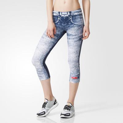 Adidas Womens StellaSport Graphic Tights - Midnight Grey - main image