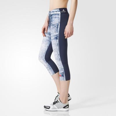 Adidas Womens StellaSport Graphic Tights - Midnight Grey - main image