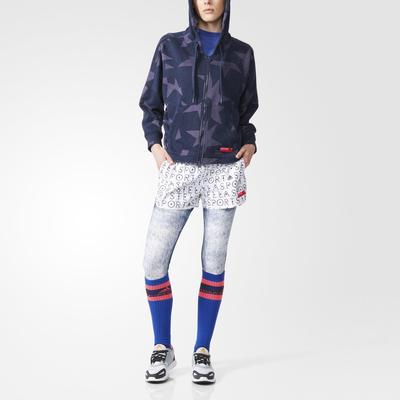Adidas Womens StellaSport Graphic Tights - Midnight Grey - main image