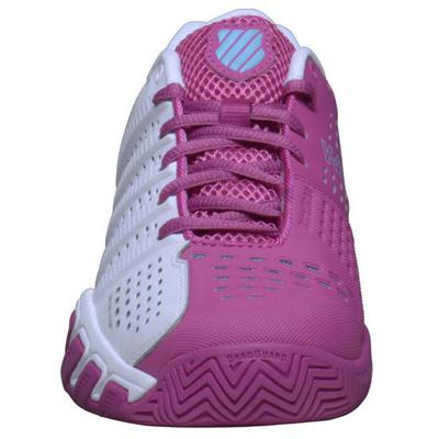 K-Swiss Womens BigShot Light 2.5 Tennis Shoes - White/Pink - main image