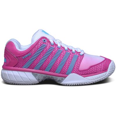 K-Swiss Womens Hypercourt Express Tennis Shoes - White/Pink - main image