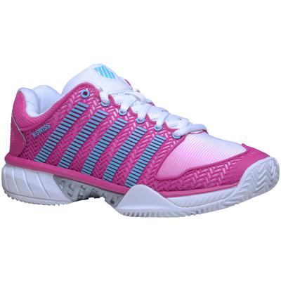 K-Swiss Womens Hypercourt Express Tennis Shoes - White/Pink - main image