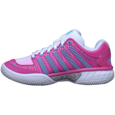 K-Swiss Womens Hypercourt Express Tennis Shoes - White/Pink - main image