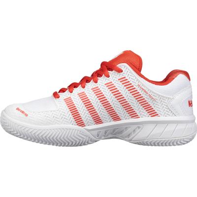 K-Swiss Womens Hypercourt Express HB Tennis Shoes - White/Fiesta - main image