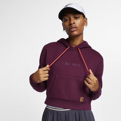 Nike Womens Pullover Tennis Hoodie - Maroon - main image