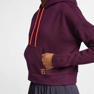 Nike Womens Pullover Tennis Hoodie - Maroon - main image