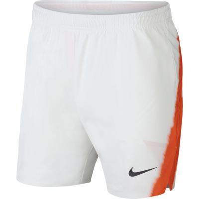 Nike Mens Dri-Fit Flex Rafa Shorts - White/Hyper Crimson/Gridiron - main image