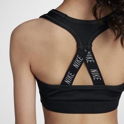 Nike Girls Pro Classic Graphic Sports Bra - Black/White - main image