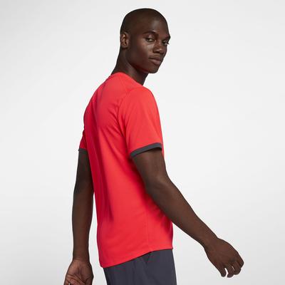 Nike Mens Court Dry Short Sleeve Top - Red - main image