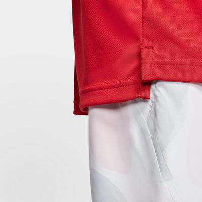 Nike Mens Dri-FIT Tennis Polo - Gym Red/White