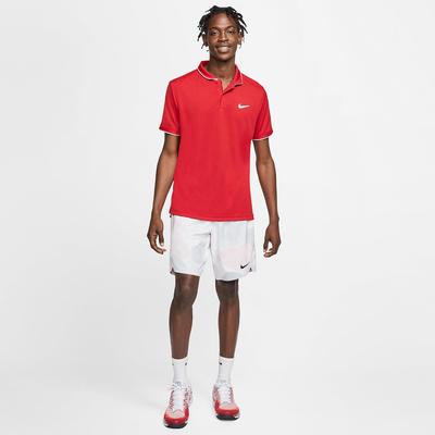 Nike Mens Dri-FIT Tennis Polo - Gym Red/White - main image