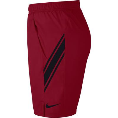 Nike Mens Dri-FIT 9 Inch Tennis Shorts - Team Crimson/Black - main image