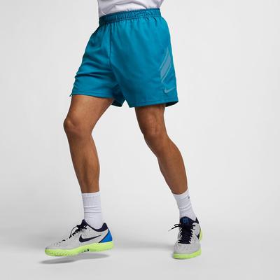 Nike Mens Dri-FIT 7 Inch Tennis Shorts - Neon Turquoise - main image