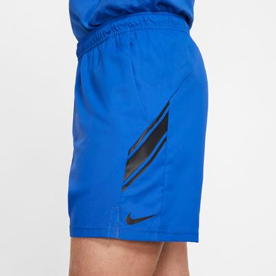 Nike Mens Dri-FIT 7 Inch Tennis Shorts - Game Royal/Black