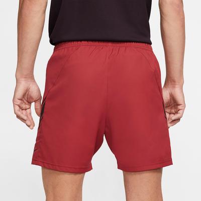 Nike Mens Dri-FIT 7 Inch Tennis Shorts - Team Crimson/Black - main image