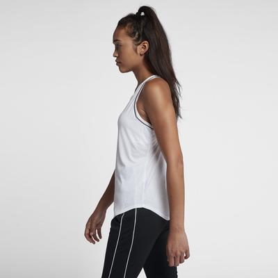 Nike Womens Dri-FIT Tank Top- White/Black